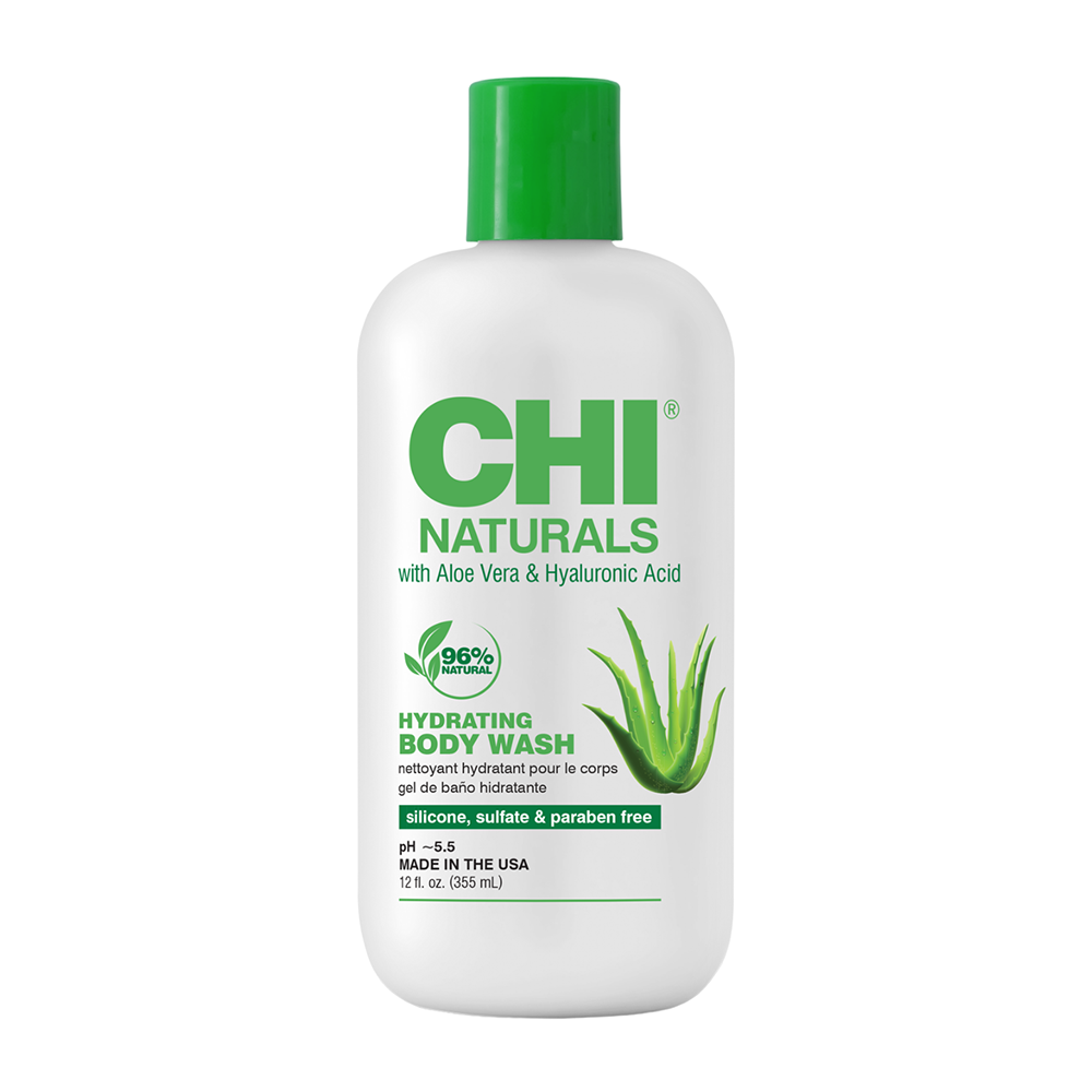 CHI Гель увлажняющий для тела с алоэ вера и гиалуроновой кислотой / CHI NATURALS HYDRATING BODY WASH 355 мл, фото 1