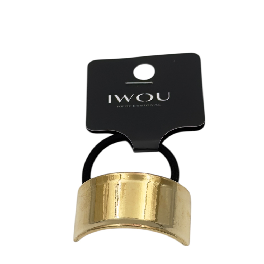 IWOU PROFESSIONAL Резинка для волос Золотой мост 1шт, фото 1