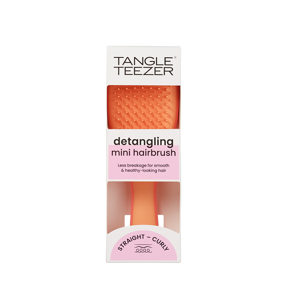 TANGLE TEEZER Расческа для волос / The Ultimate (Wet) Detangler Mini Salmon Pink & Apricot, фото 7