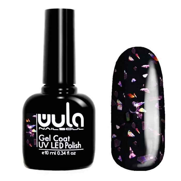 WULA NAILSOUL 620 гель-лак для ногтей / Wula nailsoul Glitter Rain 10 мл, фото 1