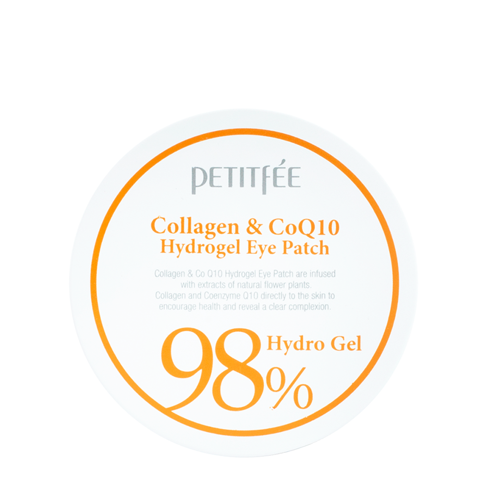 PETITFEE Патчи гидрогелевые с коэнзимом Q10 и 98% содержанием коллагена для области вокруг глаз / Eye patch 60 шт, фото 1