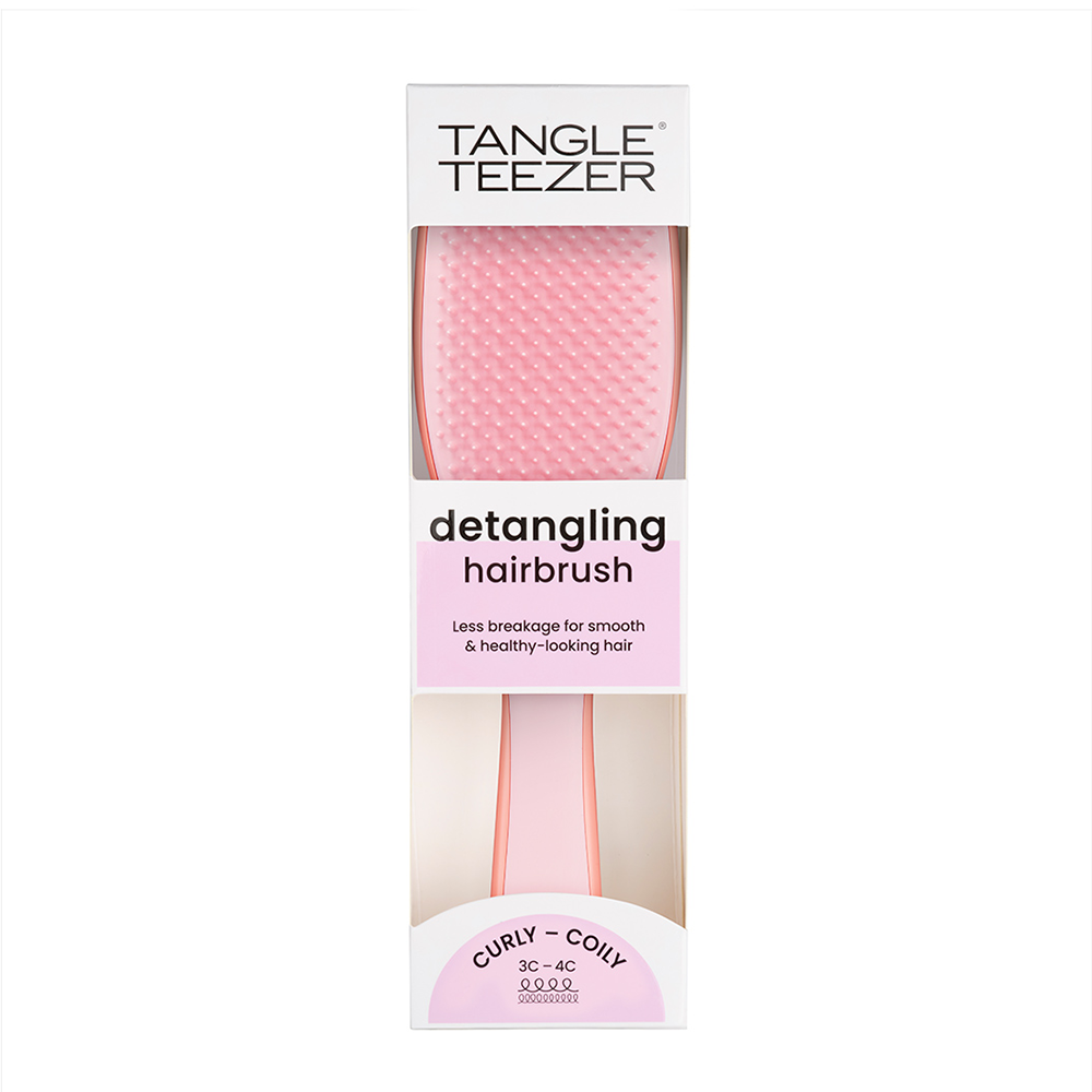 TANGLE TEEZER Расческа для волос / The Ultimate Detangler Naturally Curly Mango Pink, фото 5