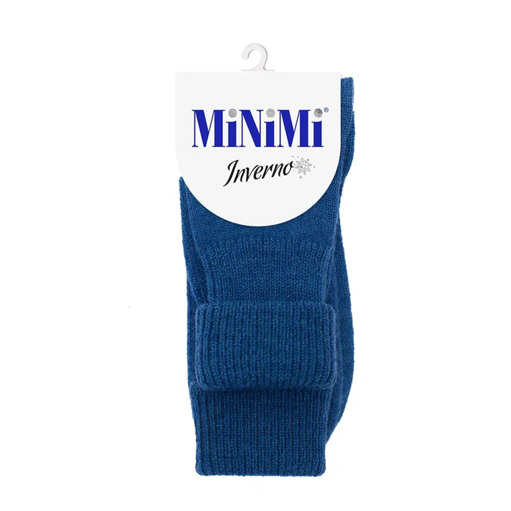 MINIMI Носки шерстянные, синий меланж Blu Melange 0 / MINI INVERNO 3301, фото 1