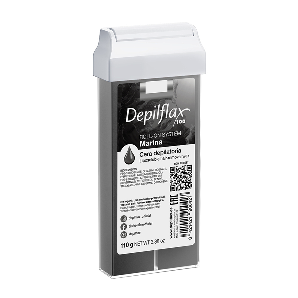 DEPILFLAX 100 Воск для депиляции в картридже, морской 110 г, фото 1