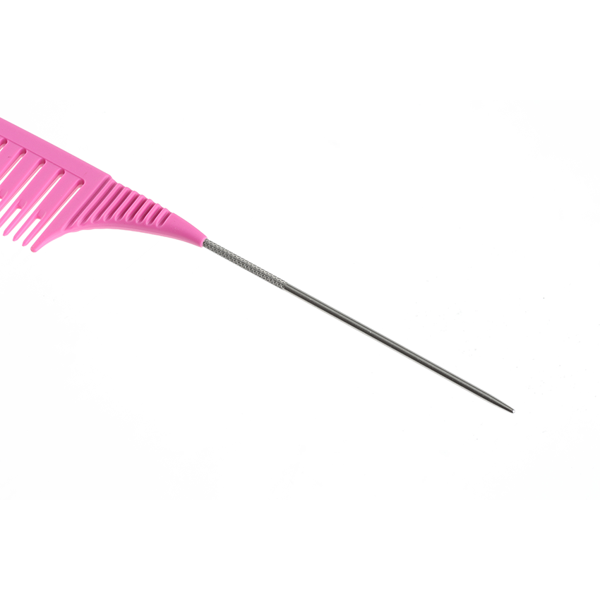 DEWAL PROFESSIONAL Набор расчесок для мелирования с металлическим хвостиком, цветные 26 см, фото 4