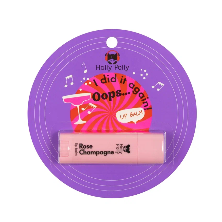 HOLLY POLLY Бальзам для губ, розовое шампанское / Oops!... I did it again! 4,9 гр, фото 3