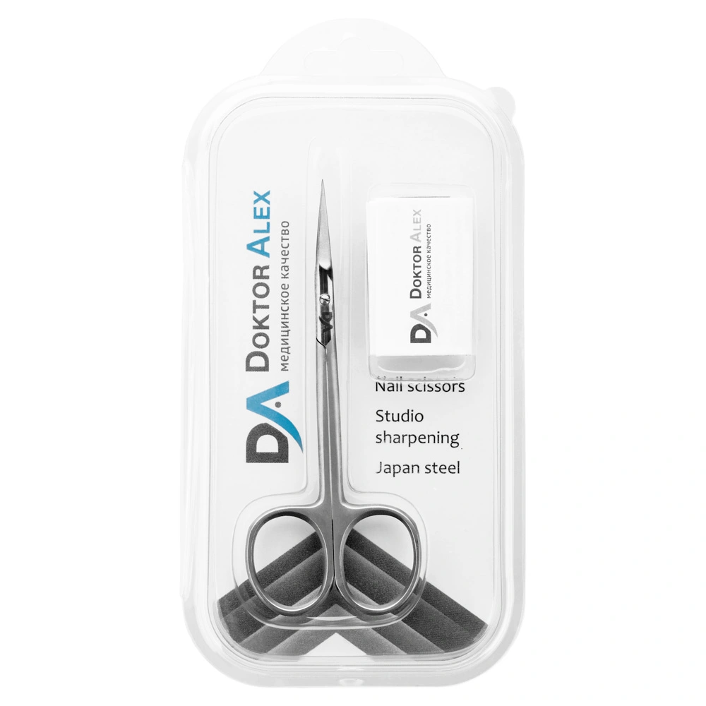 DR. ALEX Ножницы для кутикулы C-0903, студийная заточка, длина лезвия 26 мм, фото 3