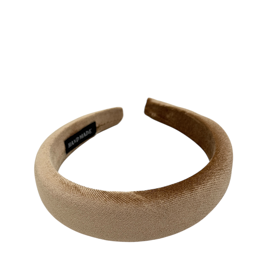 IWOU PROFESSIONAL Ободок для волос Бархат капучино 3см, фото 2