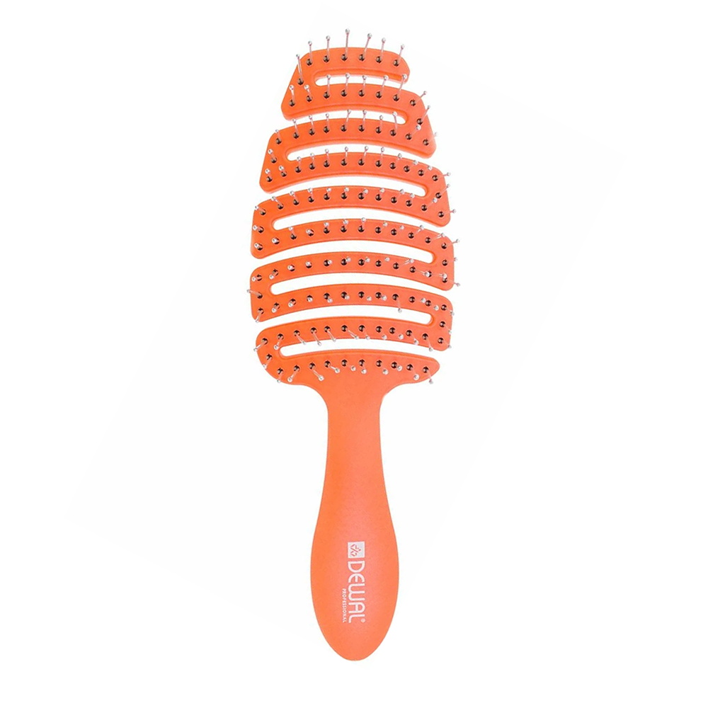 DEWAL PROFESSIONAL Щетка туннельная X-Mas с нейлоновой щетиной, цвет коралловый 12 рядов, фото 1