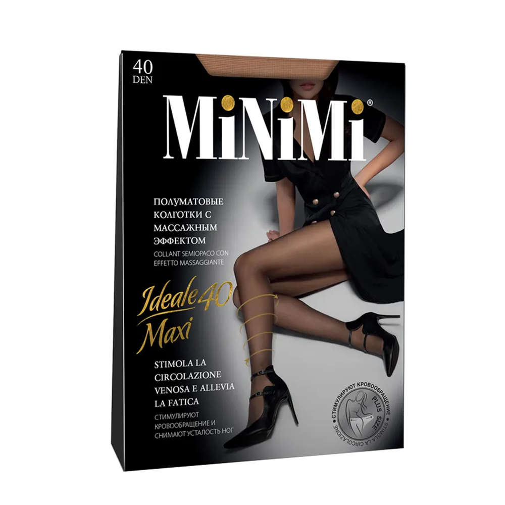 MINIMI Колготки MAXI Daino 7 (XXXL), утяжка по ноге / IDEALE 40, фото 1