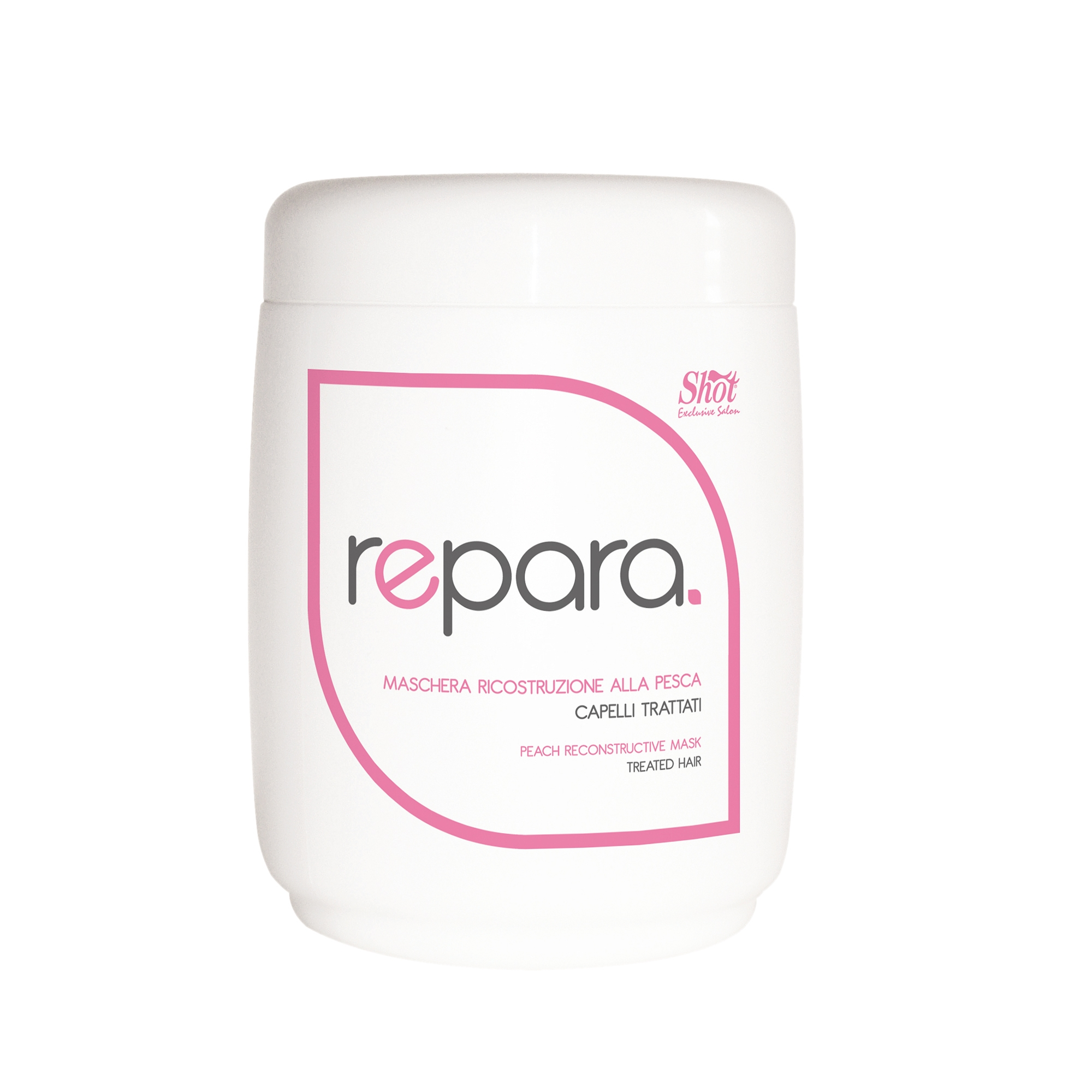 SHOT Маска восстанавливающая с персиком для поврежденных волос / CARE & GLAMOUR 1000 мл, фото 1