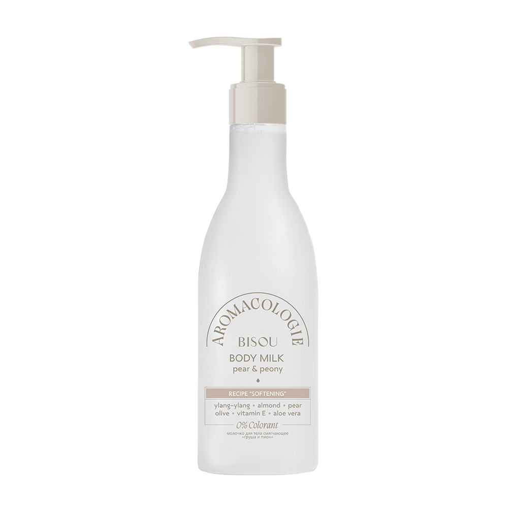 BISOU Молочко смягчающее для тела Груша и пион / BISOU Aromacologie 300 мл, фото 1