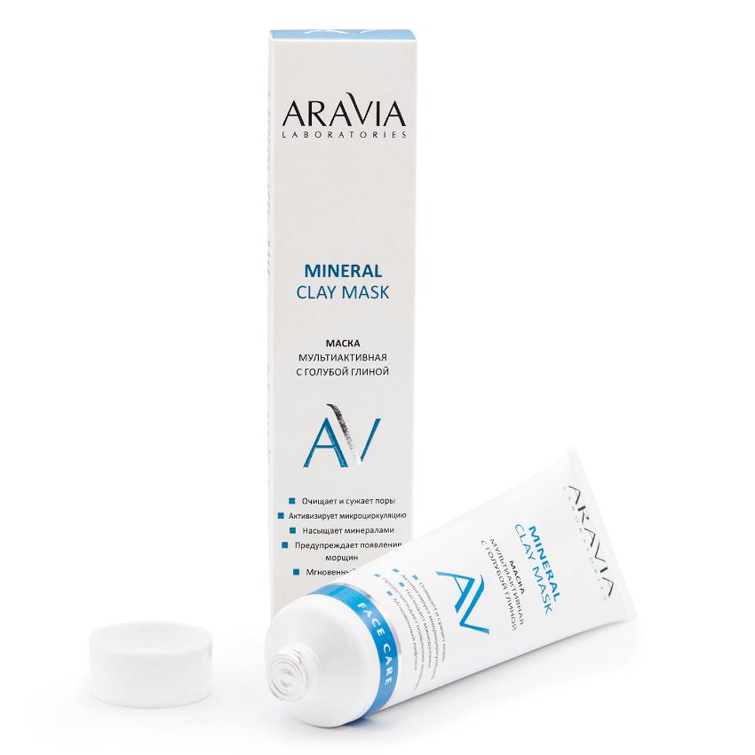 ARAVIA Professional Маска мультиактивная с голубой глиной для лица / Mineral Clay Mask ARAVIA Laboratories 100 мл, фото 4