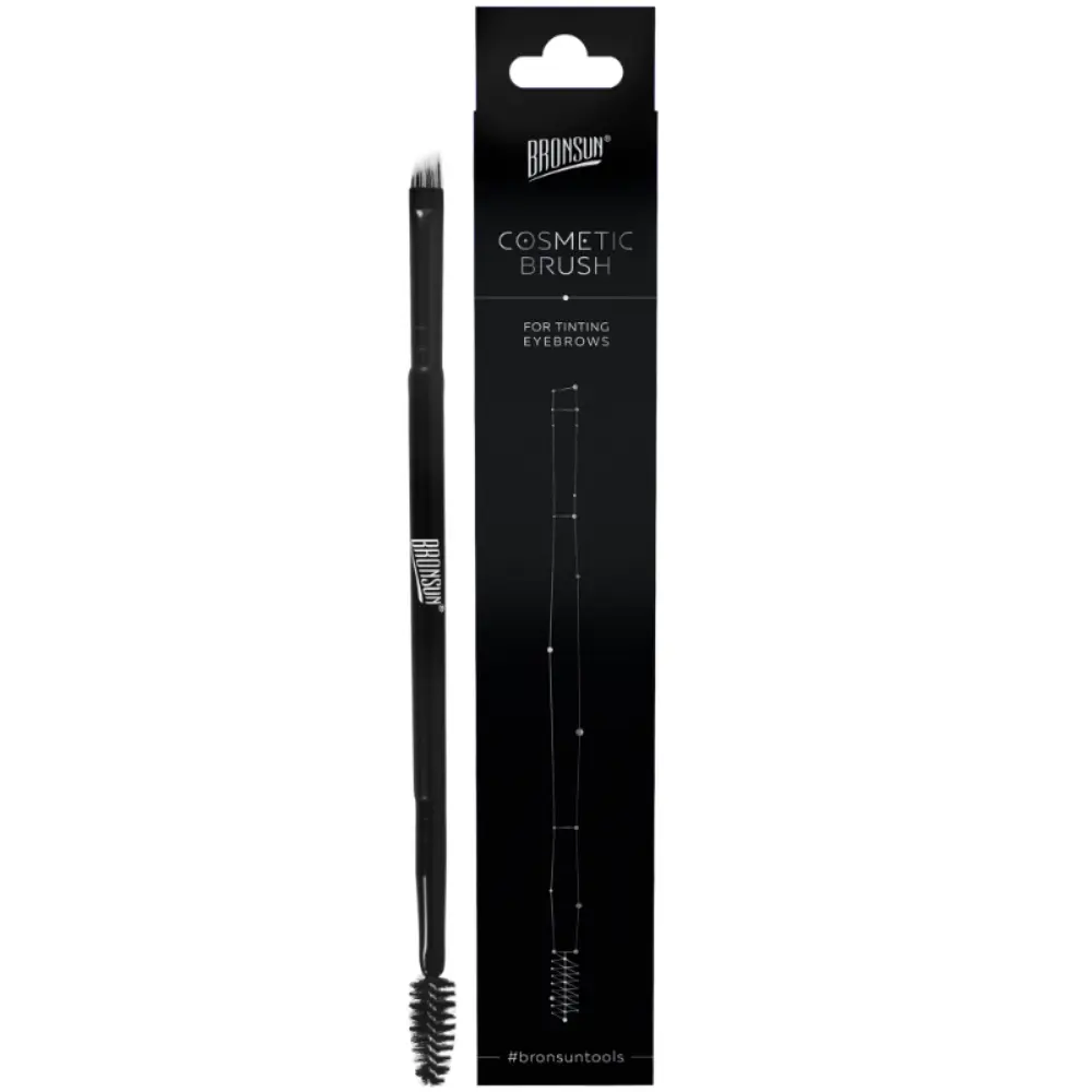 BRONSUN Кисть косметическая двусторонняя / BRONSUN 1 шт, фото 4