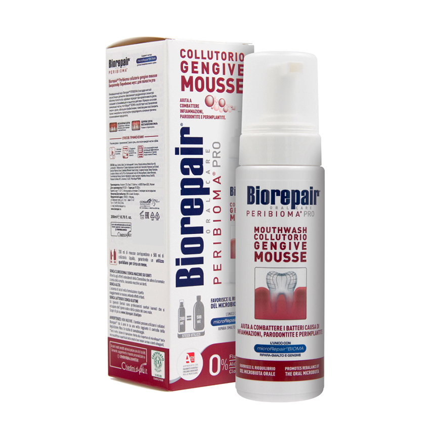 BIOREPAIR Мусс для полости рта / Biorepair Peribioma 200 мл, фото 2