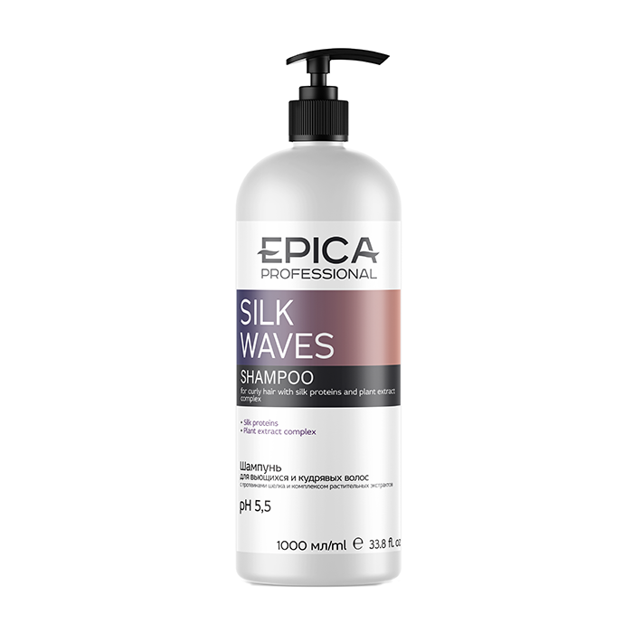 EPICA PROFESSIONAL Шампунь для вьющихся и кудрявых волос / Silk Waves 1000 мл, фото 1