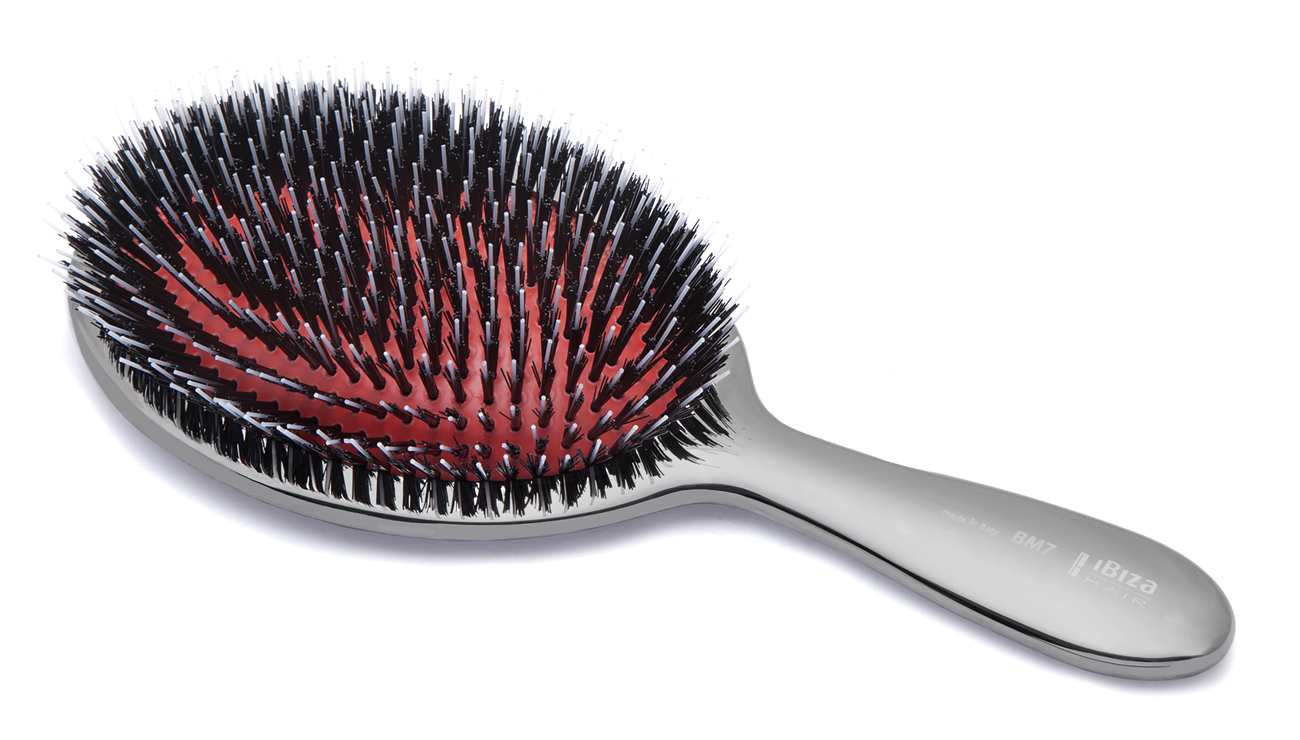 IBIZA HAIR Щетка овальная металлическая, матовая / Burnished XL oval, фото 1