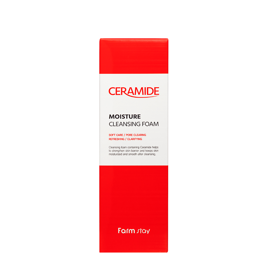 FARMSTAY Пенка питательная для лица с церамидами / Ceramide Moisture Cleansing Foam 180 мл, фото 2