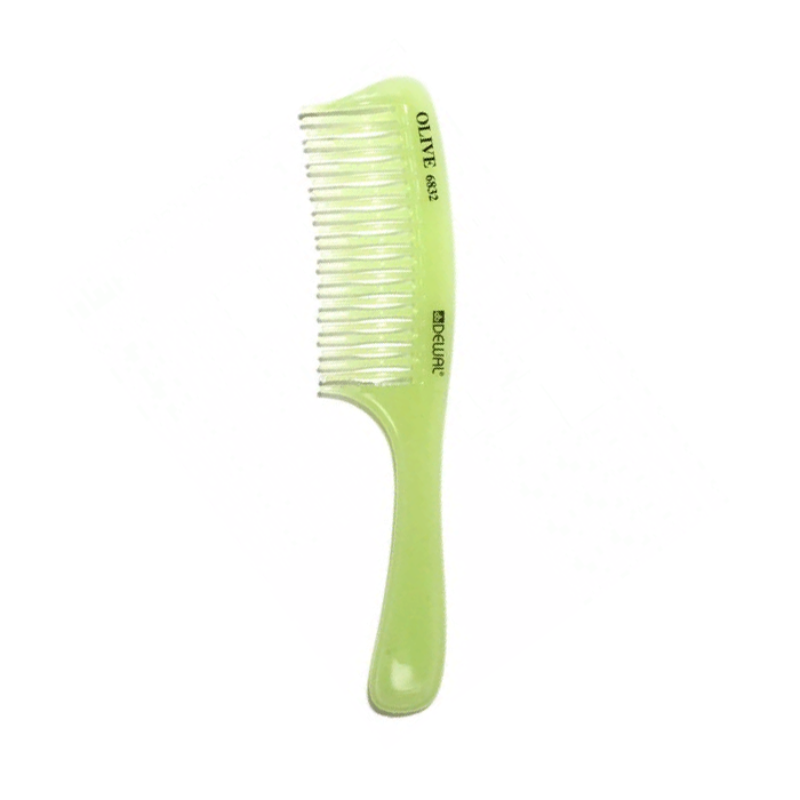 DEWAL PROFESSIONAL Гребень Olive двойной (зеленый) 20 см, фото 2