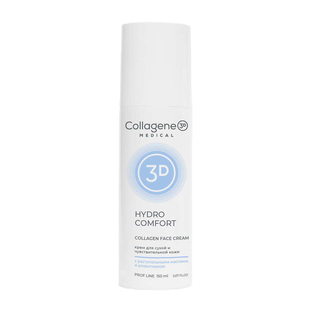 MEDICAL COLLAGENE 3D Крем с коллагеном и аллантоином для лица / Hydro Comfort 150 мл проф., фото 1