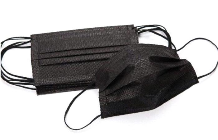 AVEMOD Маска медицинская одноразовая трехслойная, черная 200 шт., фото 1