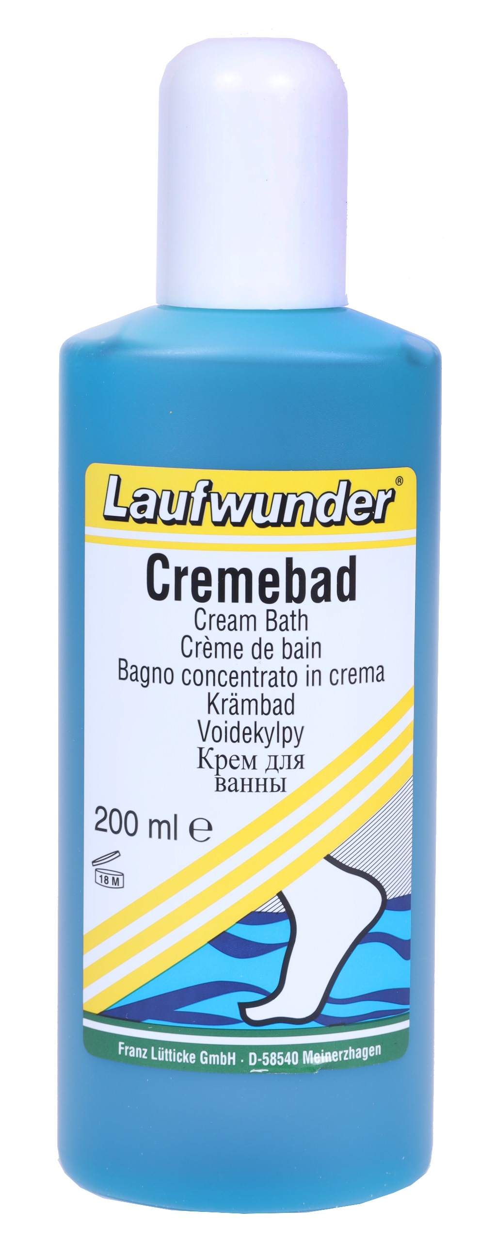 LAUFWUNDER Размягчитель для ног, концентрат для ножных ванн / Cremebad 200 мл, фото 1