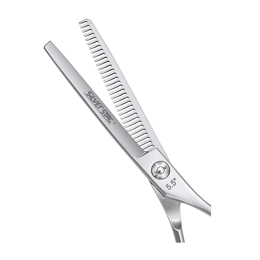 SILVER STAR Ножницы филировочные односторонние классические, съемный упор 5,5