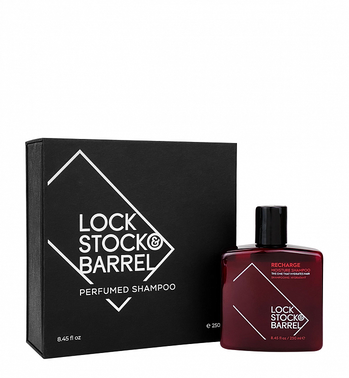 LOCK STOCK BARREL Шампунь для жестких волос и бороды парфюмированный в подарочной упаковке / LS&B Recharge 250 мл, фото 1