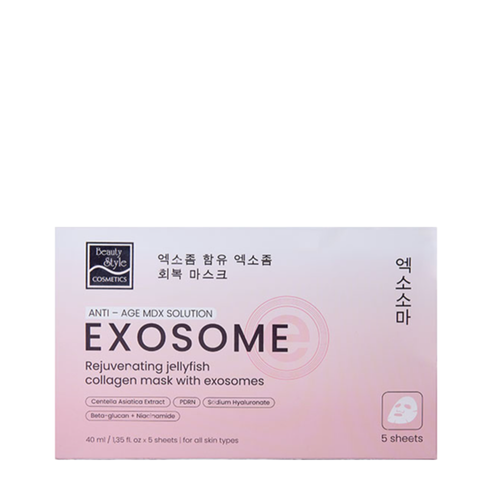 BEAUTY STYLE Маска тканевая омолаживающая с экзосомами / Rejuvenating Jellyfish Collagen 5*40 мл, фото 1