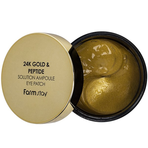 FARMSTAY Патчи гидрогелевые с 24-х каратным золотом и пептидами для области вокруг глаз 60 шт, фото 4