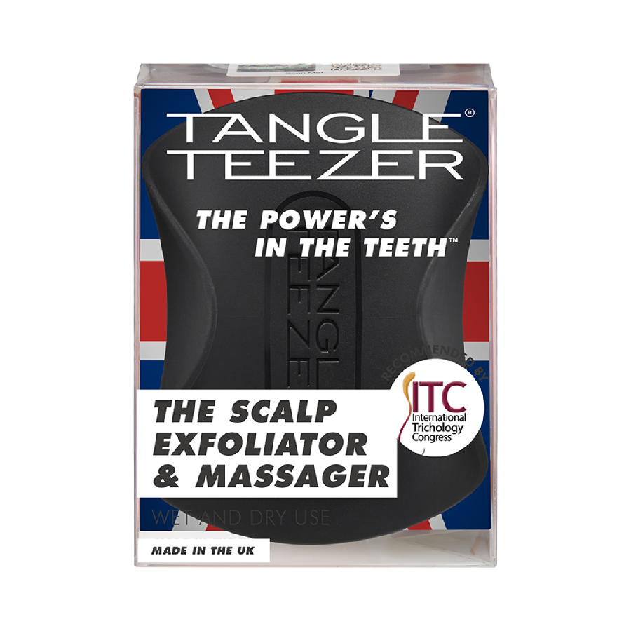 TANGLE TEEZER Щетка для массажа головы / The Scalp Exfoliator and Massager Onyx Black, фото 3