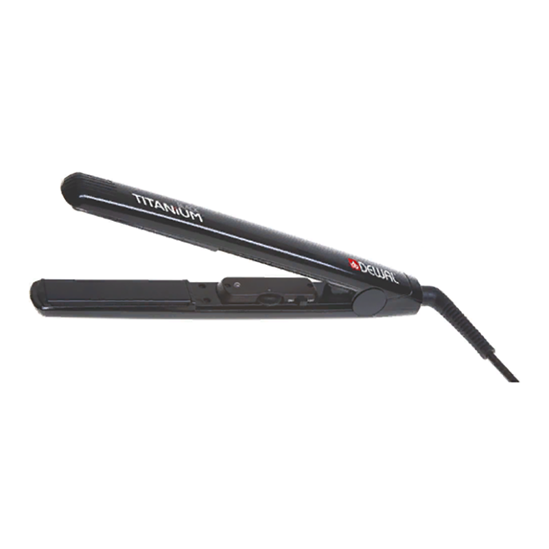 DEWAL PROFESSIONAL Щипцы-выпрямители Black Titanium, с терморегулятором, титаново-турмалиновое покрытие, 25х90 мм, 105 Вт, фото 5