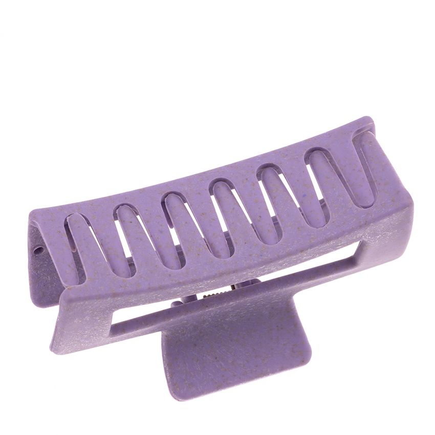 DEWAL BEAUTY Заколка-краб для волос большая, прямоугольная, фиолетовая 1 шт, фото 2