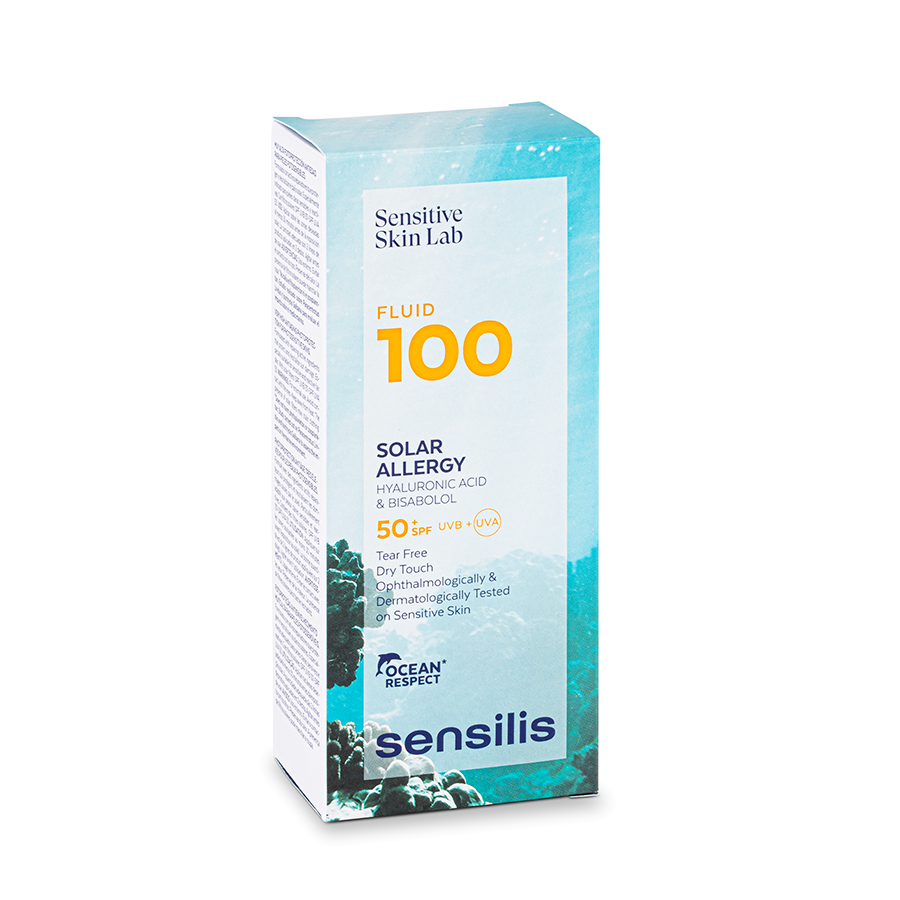SENSILIS Флюид для защиты лица от солнца SPF50+ / Fluid 100 Solar Allergy 40 мл, фото 2