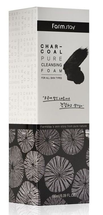 FARMSTAY Пенка очищающая с древесным углем / PURE CLEANSING FOAM 180 мл, фото 3