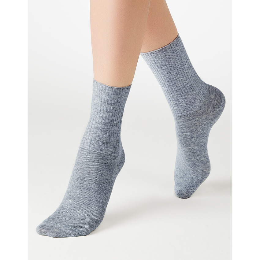 MINIMI Носки Grigio 35-38 (23-25) / MINI COTONE 1203, фото 4
