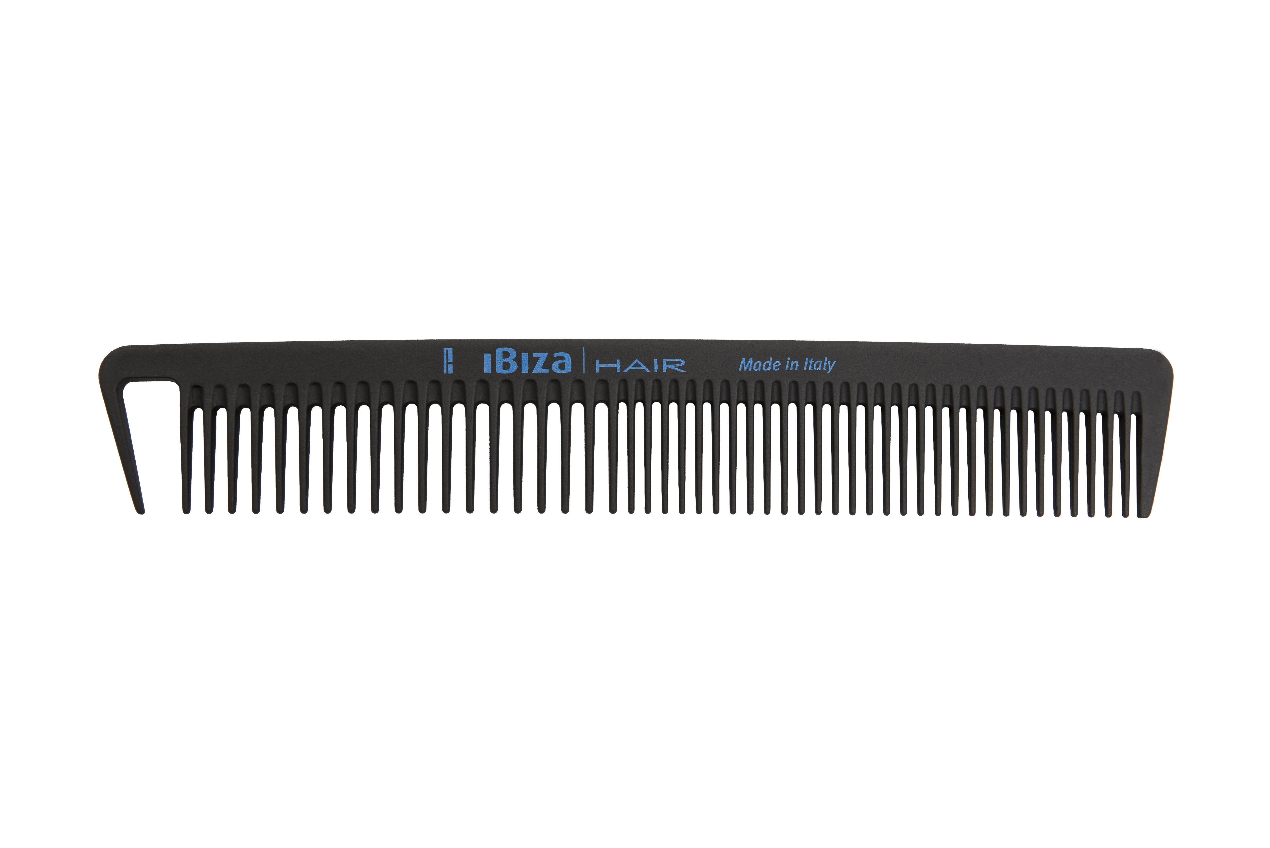 IBIZA HAIR Расческа карбоновая с широкими секциями / Carbon Comb Section, фото 3