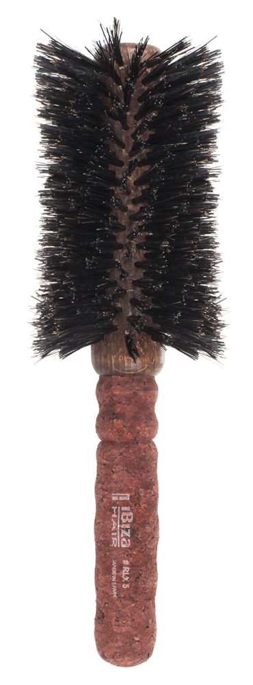 IBIZA HAIR Щетка вогнутая для укладки волос, диаметр 80 мм (красное пробковое дерево), фото 1