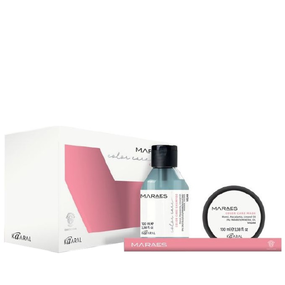 KAARAL Набор для окрашенных волос (шампунь 100 мл, маска 100 мл) / Color Care Shampoo & Mask Travel Size, фото 1