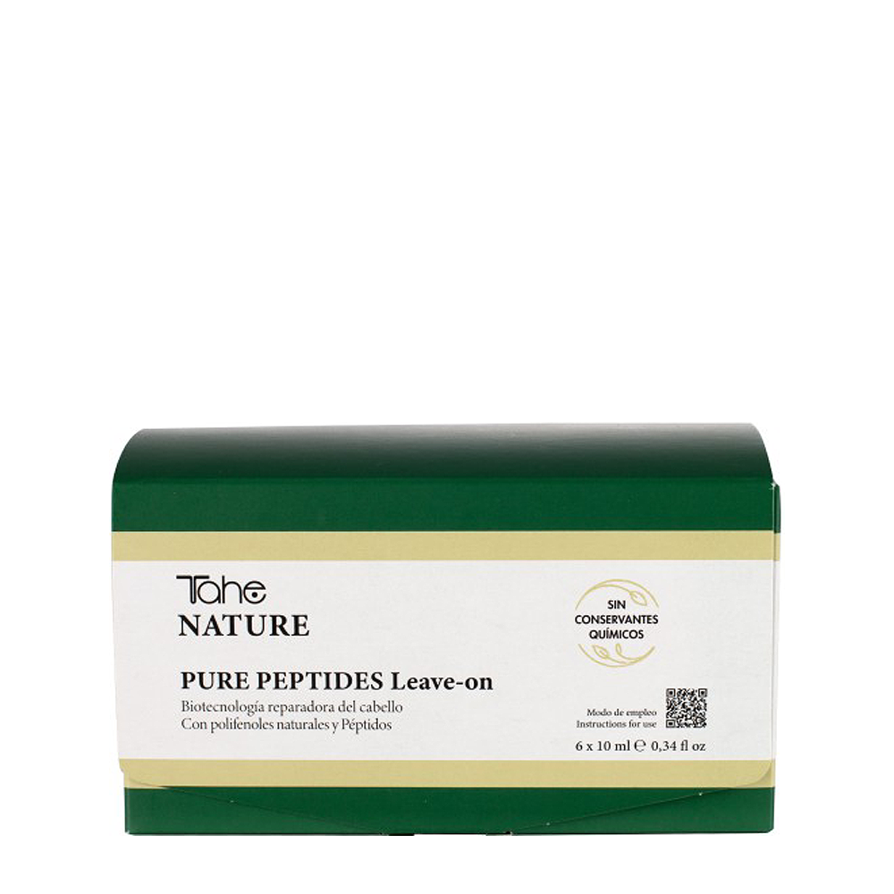 TAHE Сыворотка с пептидами против ломкости волос / NATURE-PURE PEPTIDES LEAVE-ON 6*10 мл, фото 1