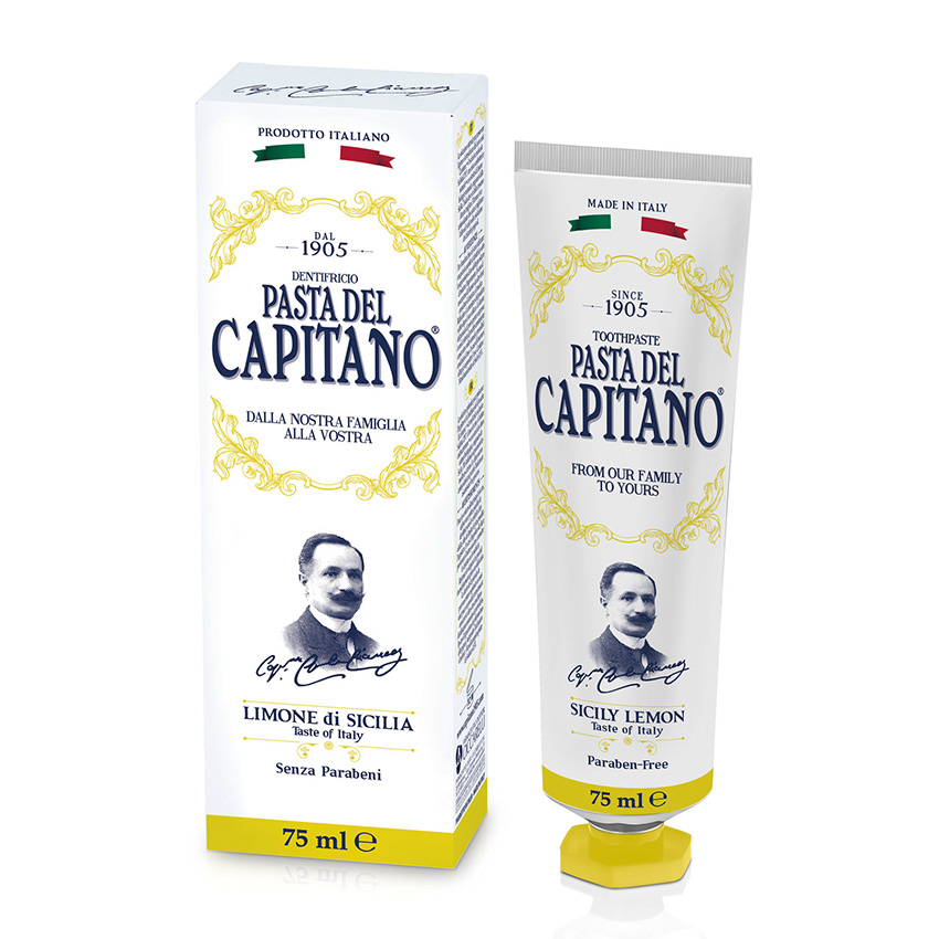 PASTA DEL CAPITANO Паста зубная 1905 Sicily Lemon / 1905 Сицилийский Лимон 75 мл, фото 3