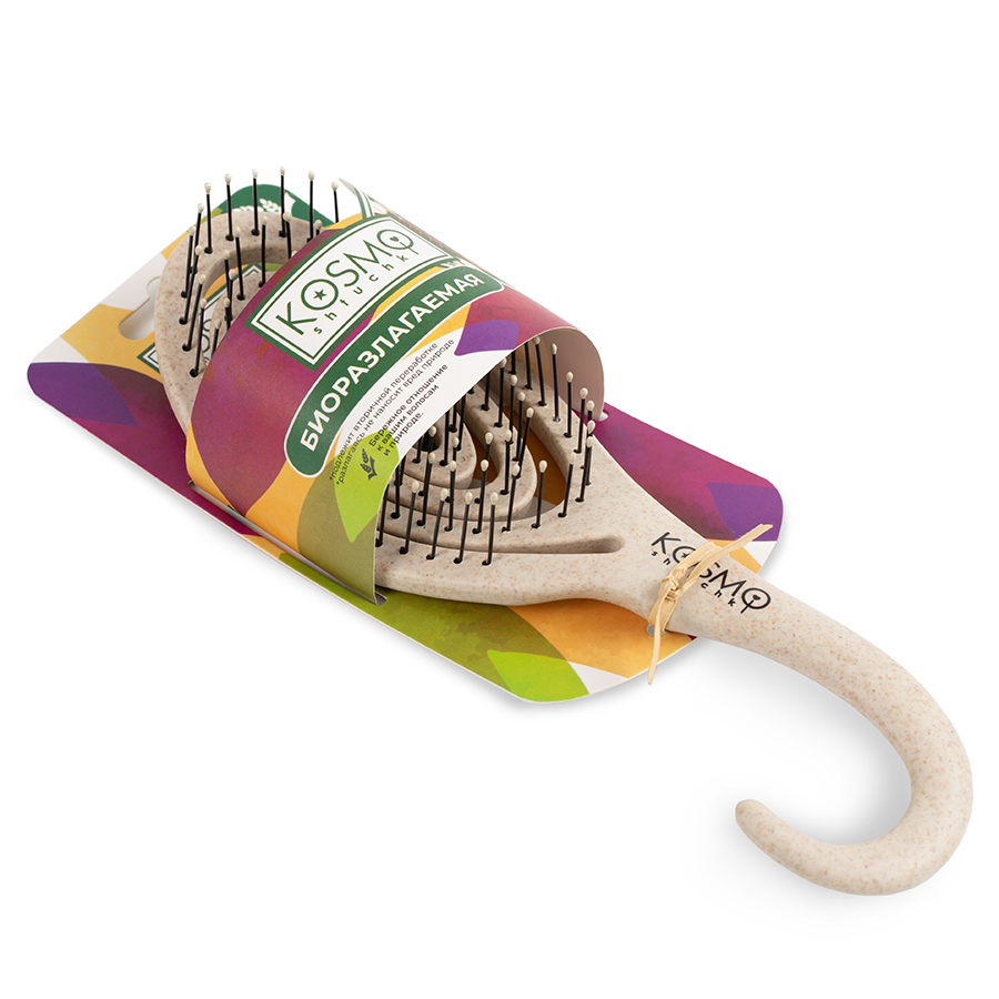 KOSMO SHTUCHKI Расческа с крючком, бежевая / KOSMO SHTUCHKI, фото 2