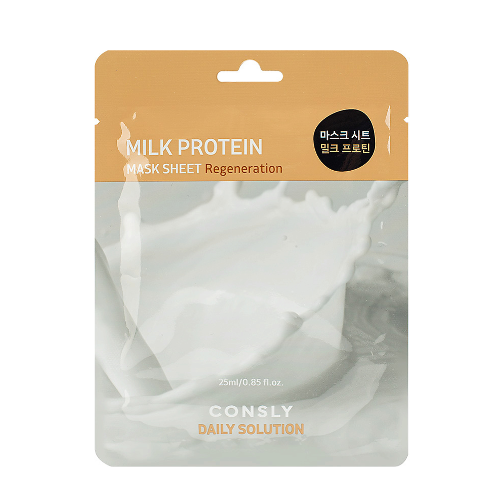 CONSLY Маска тканевая для лица с молочными протеинами / Consly 25 мл, фото 1