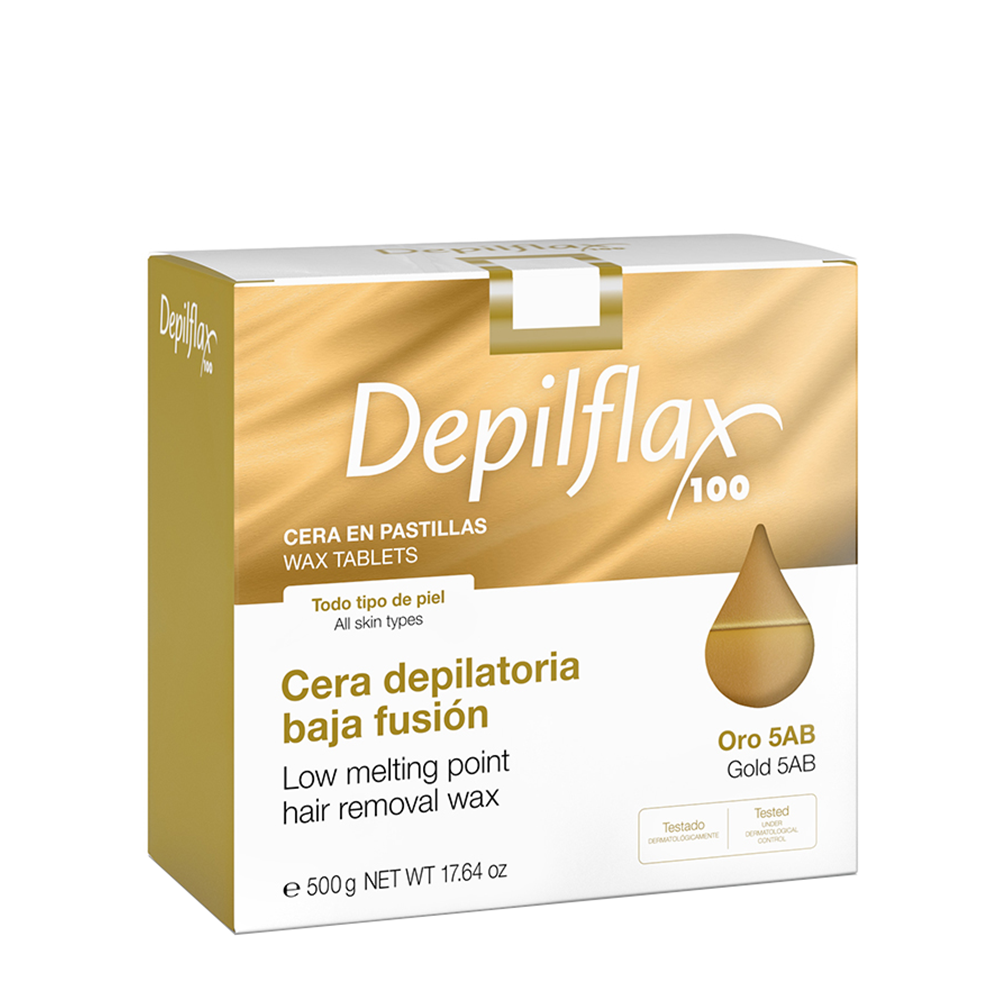 DEPILFLAX 100 Воск горячий в брикетах, золотой 500 гр, фото 1