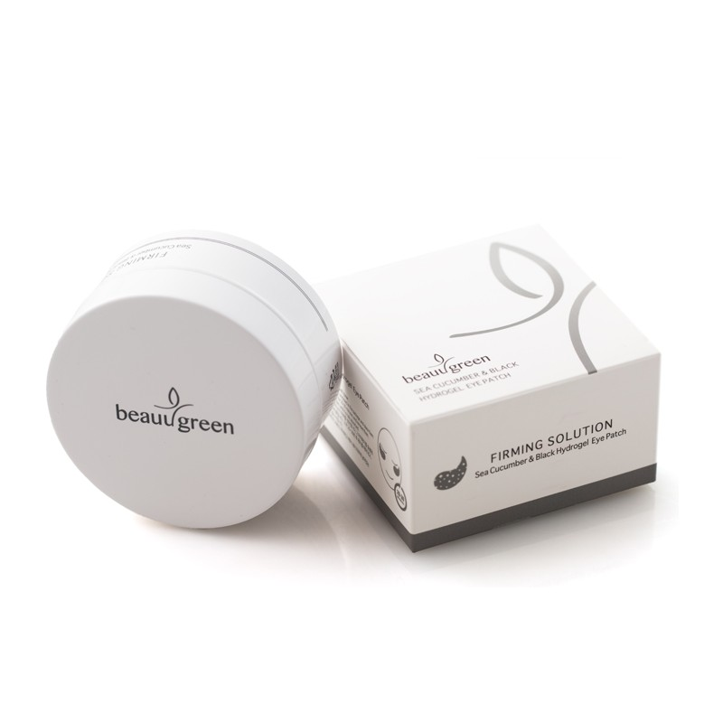 BEAUUGREEN Патчи гидрогелевые с экстрактом морского огурца и пудрой черного жемчуга для глаз / Hydrogel Sea Cucumber & Black EYE PATCH 60 шт, фото 1