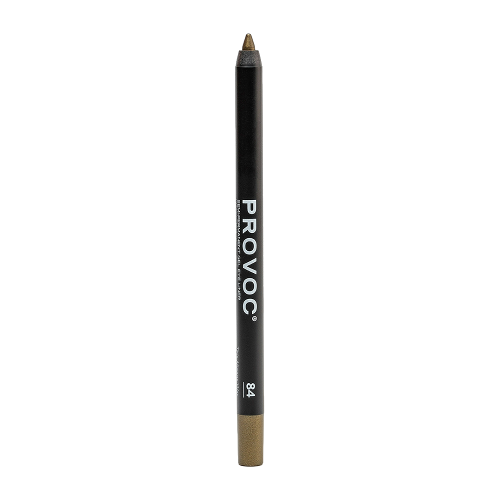 PROVOC Подводка гелевая в карандаше для глаз, 84 оливковый шиммер / Gel Eye Liner This Means War, фото 1