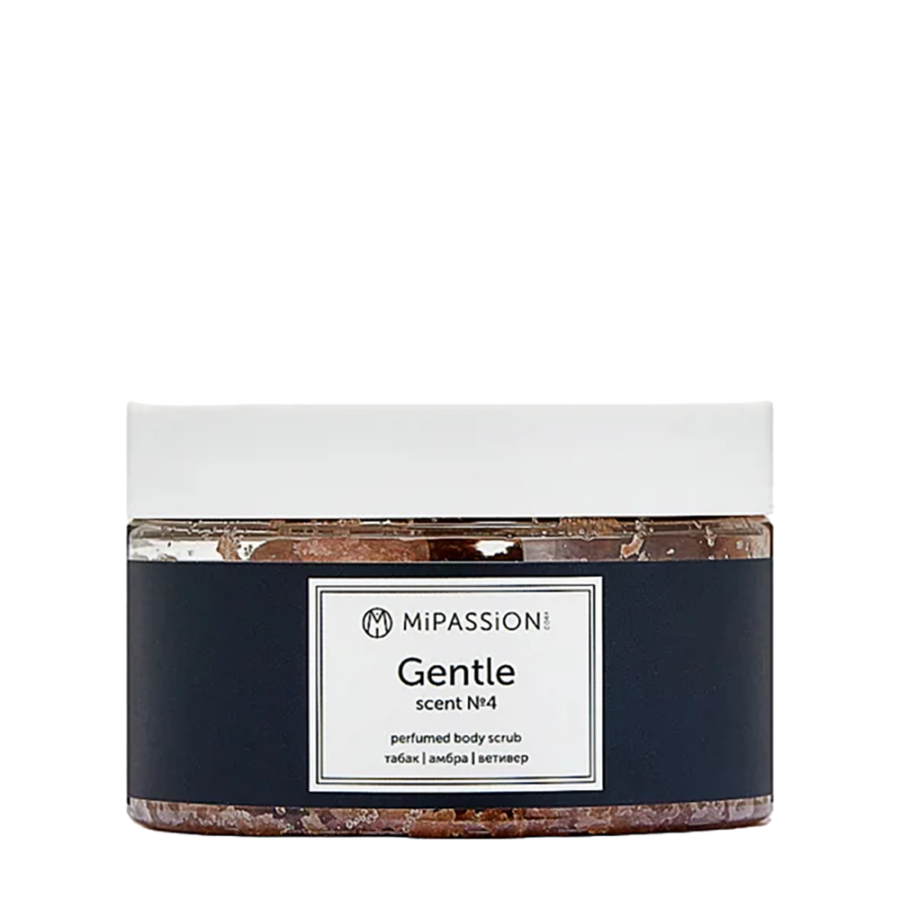 MIPASSIONcorp Скраб парфюмированный, табак, амбра, ветивер / Gentle MiPASSiON 250 мл, фото 1