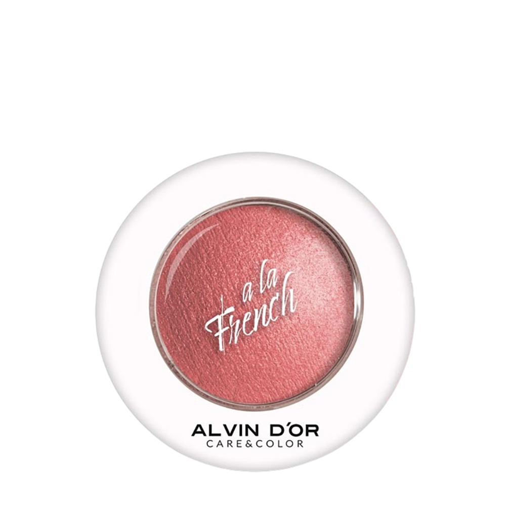 ALVIN D'OR Румяна запечённые для лица, тон 01 / Soie Fine A LA FRENCH new york pink 3,2 гр, фото 1