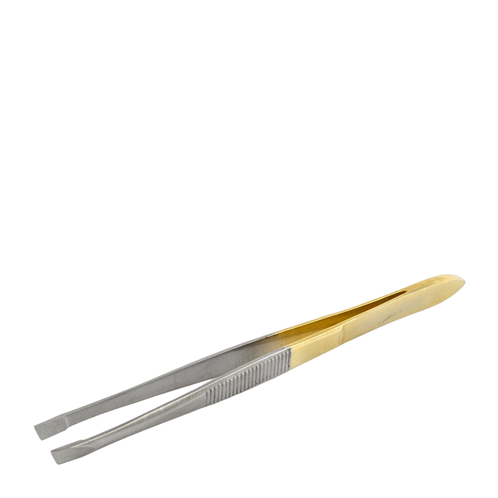 METZGER Пинцет скошенный позолота 3,5