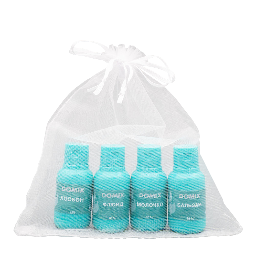 DOMIX Набор для рук и ногтей, мини (бальзам 18 мл + молочко 18 мл + флюид  18 мл + лосьон 18 мл) PERFUMER, фото 1